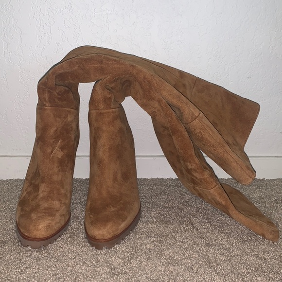 Cognac knee high boots from Aldo size 6 - Picture 2 of 4
